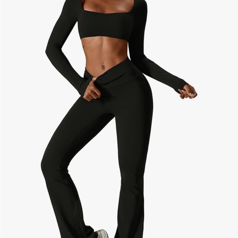 Women's Black Long Sleeve Jumpsuit